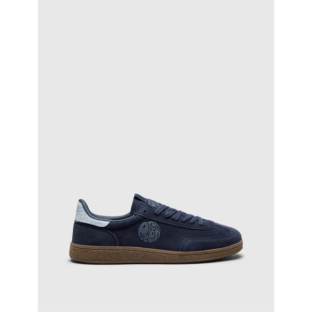 Pretty Green Men's Ramblas Suede Low-Top Trainers