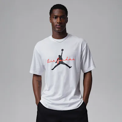 Jordan Brooklyn Men's Graphic T-Shirt - White/Infrared 23/Black