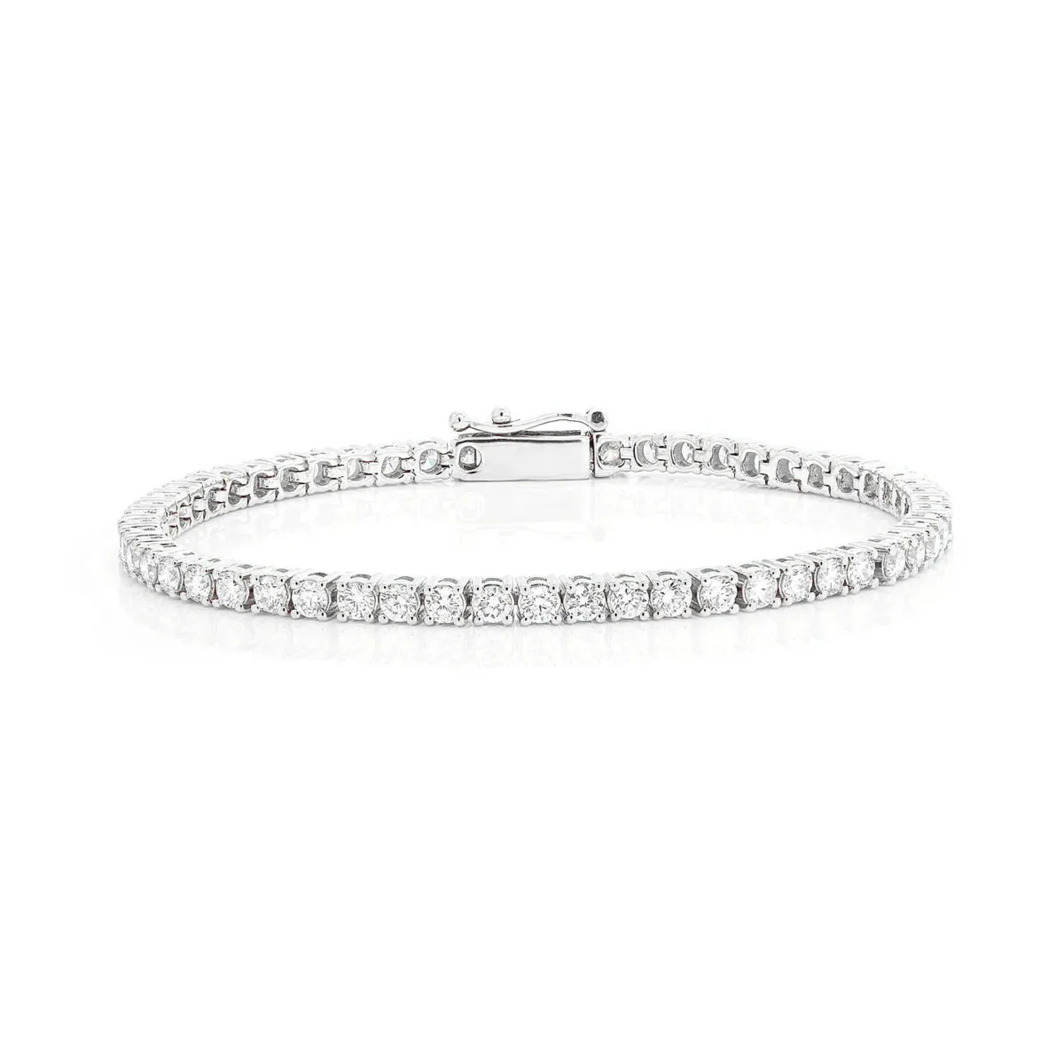 For Him Prong Diamond Tennis Bracelet in 12pt / 8.25ctw / White Gold / 8.5" – Bracelet