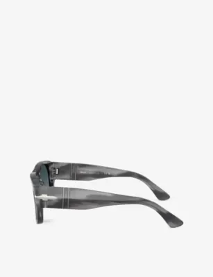 PERSOL PO3380S Polarised Square-Frame Acetate Sunglasses detail 3