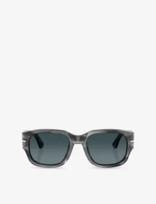 PERSOL PO3380S Polarised Square-Frame Acetate Sunglasses