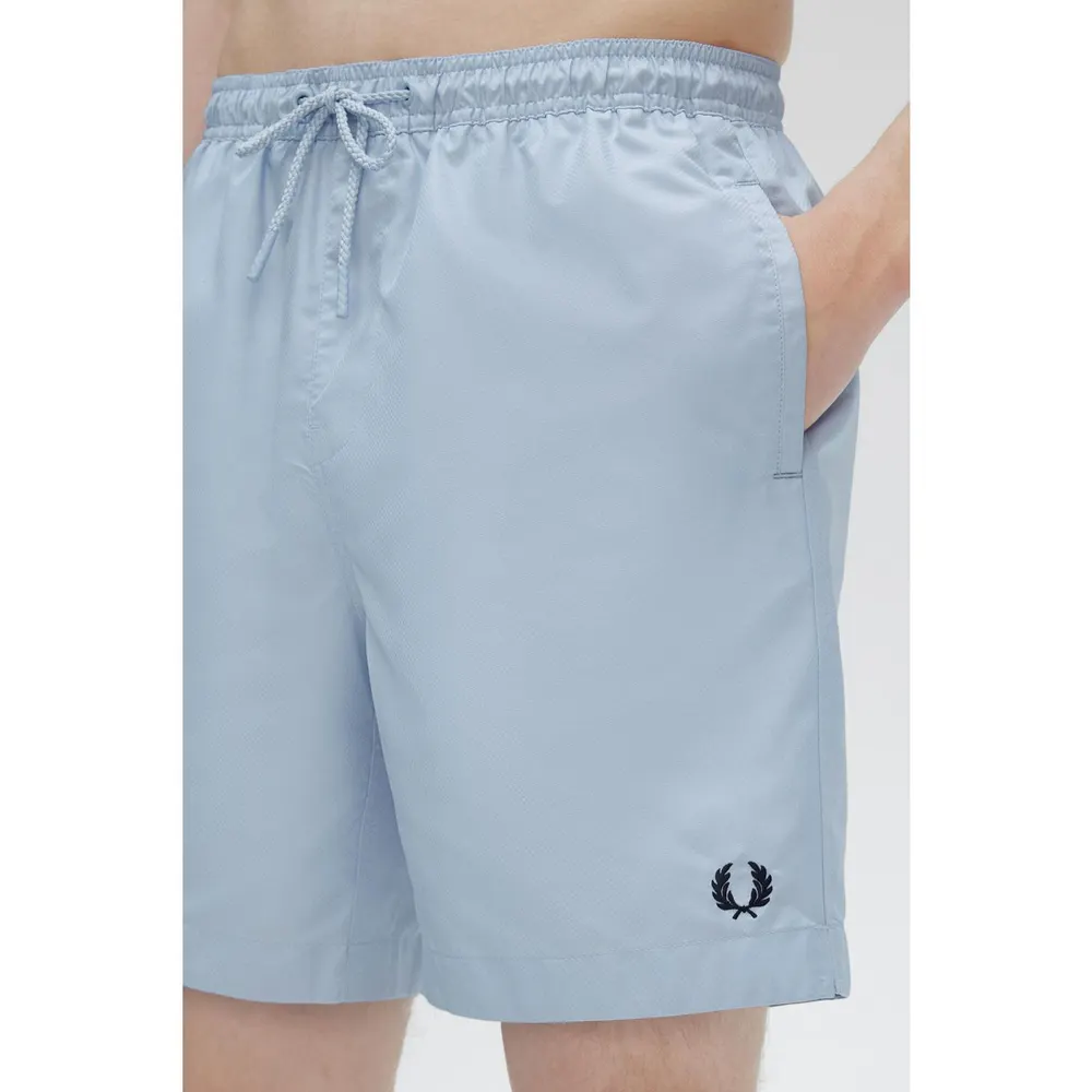 Fred Perry Classic Swim Shorts in Light Smoke 146, additional product view 2