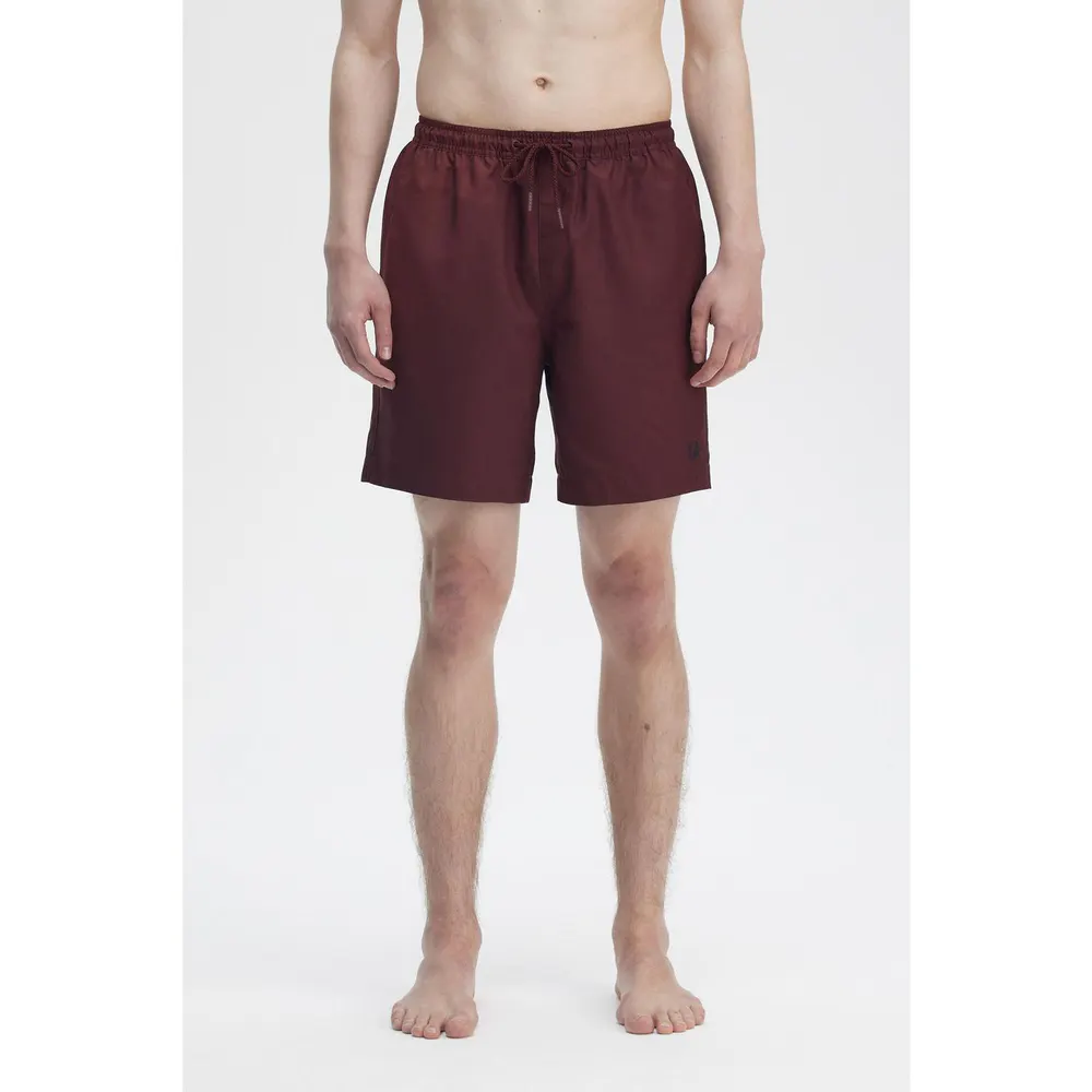 Fred Perry Classic Swim Shorts in Oxblood 597 – Clothing