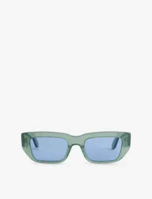 RETROSUPERFUTURE Ra Sage Rectangular-Frame Acetate Sunglasses