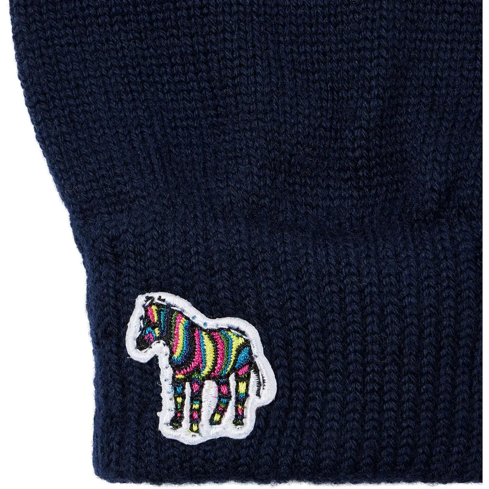 Paul Smith Zebra Wool Gloves detail 2