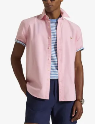 POLO RALPH LAUREN Logo-Embroidered Custom-Fit Cotton Shirt detail 3
