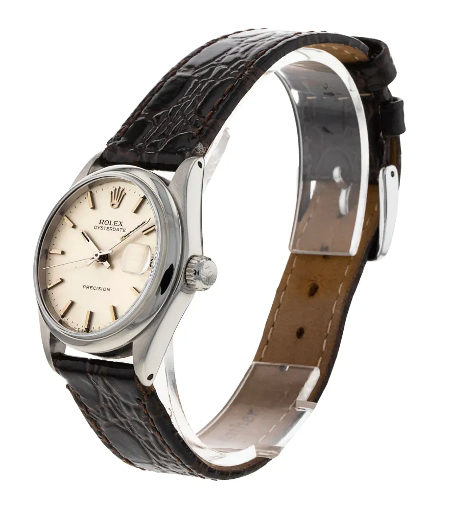 Rolex Oyster Precision 6466 — 1974 — Good in Silver Baton, additional product view 2