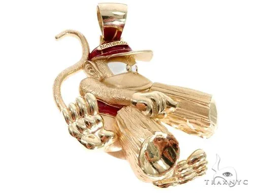 RINA - For Him FACTORY Custom Made Diddy Kong Pendant 64012 in Rose Gold – Pendant