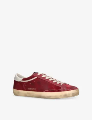 GOLDEN GOOSE Super Star 40375 Suede Trainers - EUR 41 / 7 UK MEN in WINE, additional product view 3