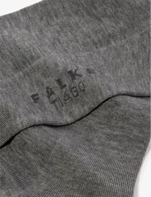 FALKE Tiago Ribbed Stretch Cotton-Blend Socks - 10.5-11 detail 2