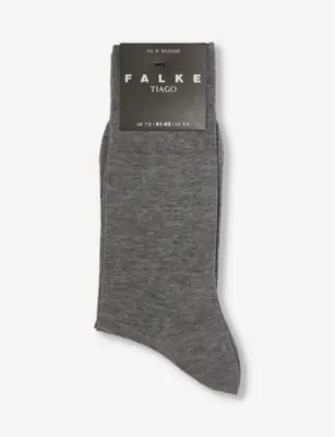 FALKE Tiago Ribbed Stretch Cotton-Blend Socks - 10.5-11