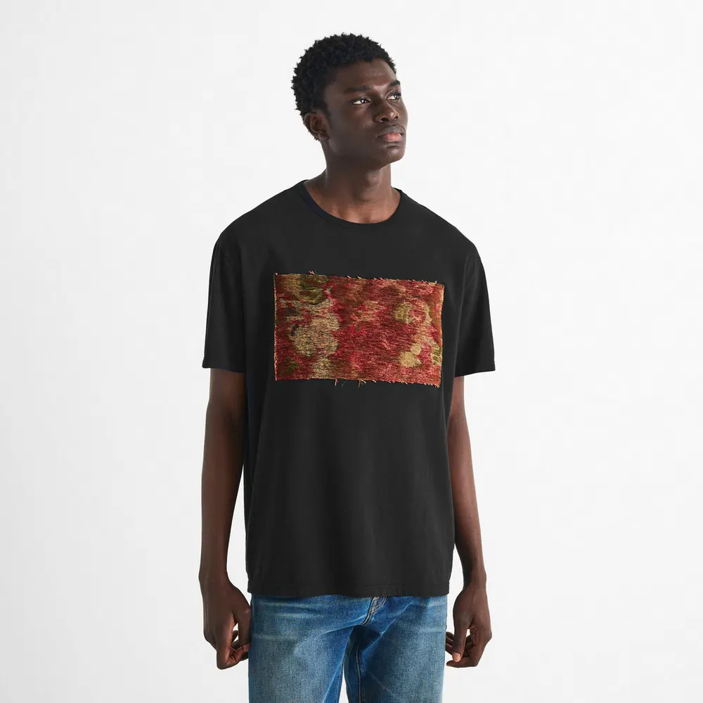 Maison Margiela Carpet Tee in Black, additional product view 3