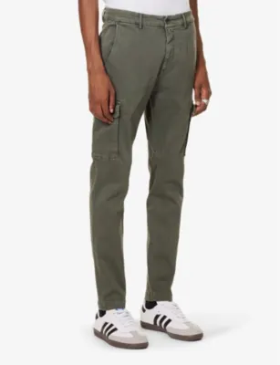 REPLAY Jaan regular-fit tapered-leg stretch-cotton blend cargo trousers - 29/30 detail 3