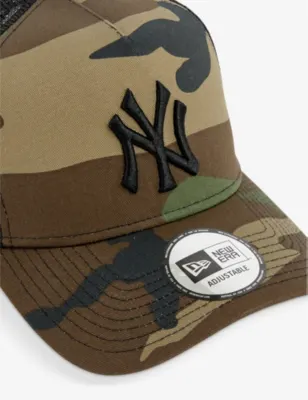 NEW ERA TRUCKER New York Yankees camouflage cotton and mesh cap detail 2
