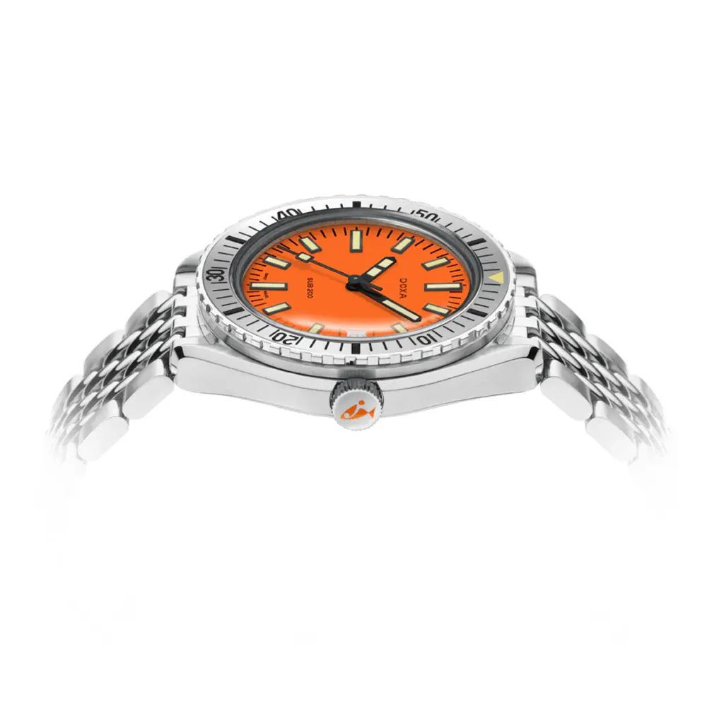 DOXA Sub 200 Professional 42mm Mens Watch Orange in Orange, additional product view 3