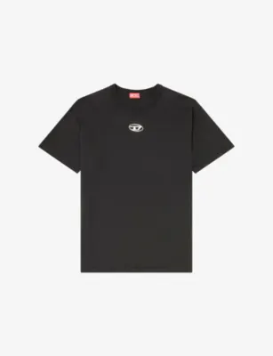 DIESEL T-Norm-Iod Logo-Embroidered Cotton-Jersey T-Shirt
