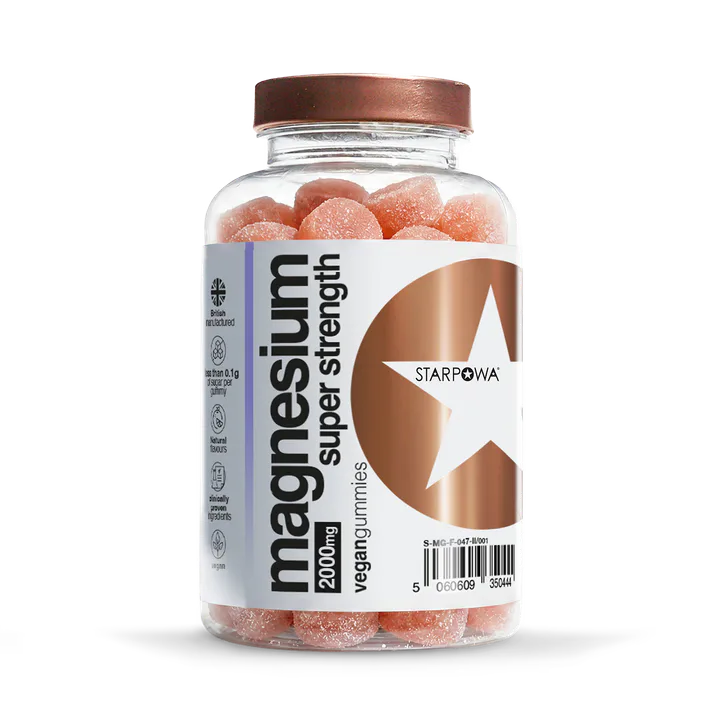 Starpowa Magnesium Super Strength Strawberry Flavour 60 Gummies