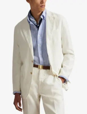 POLO RALPH LAUREN Soft Modern-Fit Linen Suit Jacket - 40R detail 3