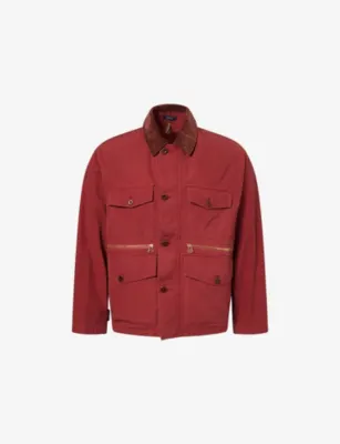 DRAKES Hiking Patch-Pocket Cotton Jacket