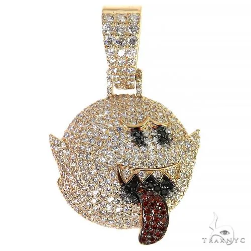 RINA - For Him FACTORY Mini Mario Ghost Diamond Pendant 68224 in Rose Gold – Pendant
