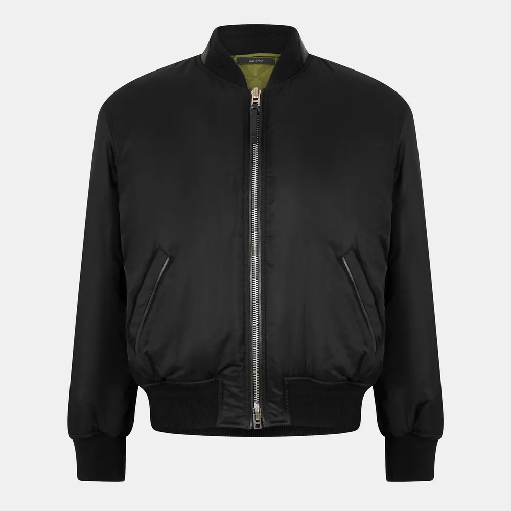 Tom Ford Men's Lightweight Satin Bomber Jacket