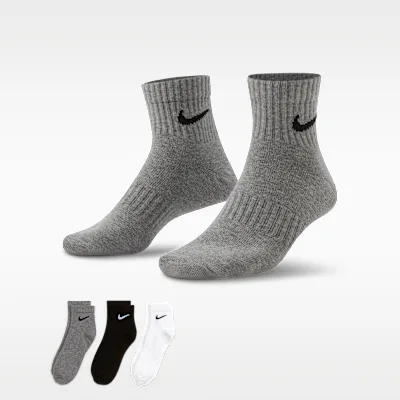 Nike Everyday Lightweight Training Ankle Socks (3 Pairs) - Multi-Colour