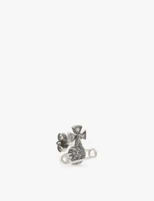 VIVIENNE WESTWOOD Hectorina Brass Single Stud Earring detail 2