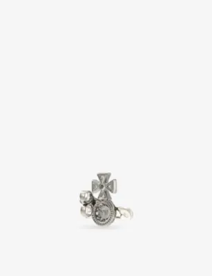 VIVIENNE WESTWOOD Hectorina Brass Single Stud Earring detail 3