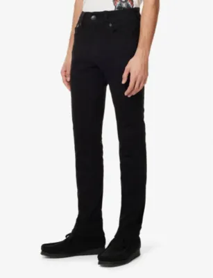 TRUE RELIGION Rocco buttoned-pockets straight-leg low-rise stretch-denim jeans detail 3