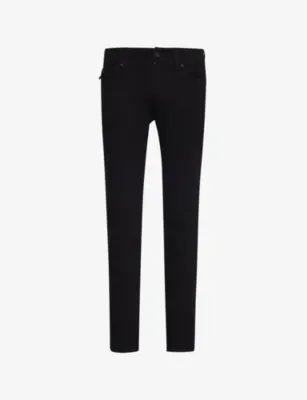 TRUE RELIGION Rocco buttoned-pockets straight-leg low-rise stretch-denim jeans