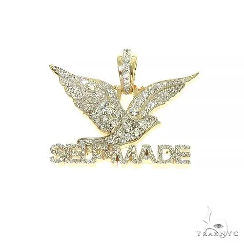 RINA - For Him FACTORY Super Self Made FreeBird Diamond Charm Pendant 66701 in Rose Gold – Pendant