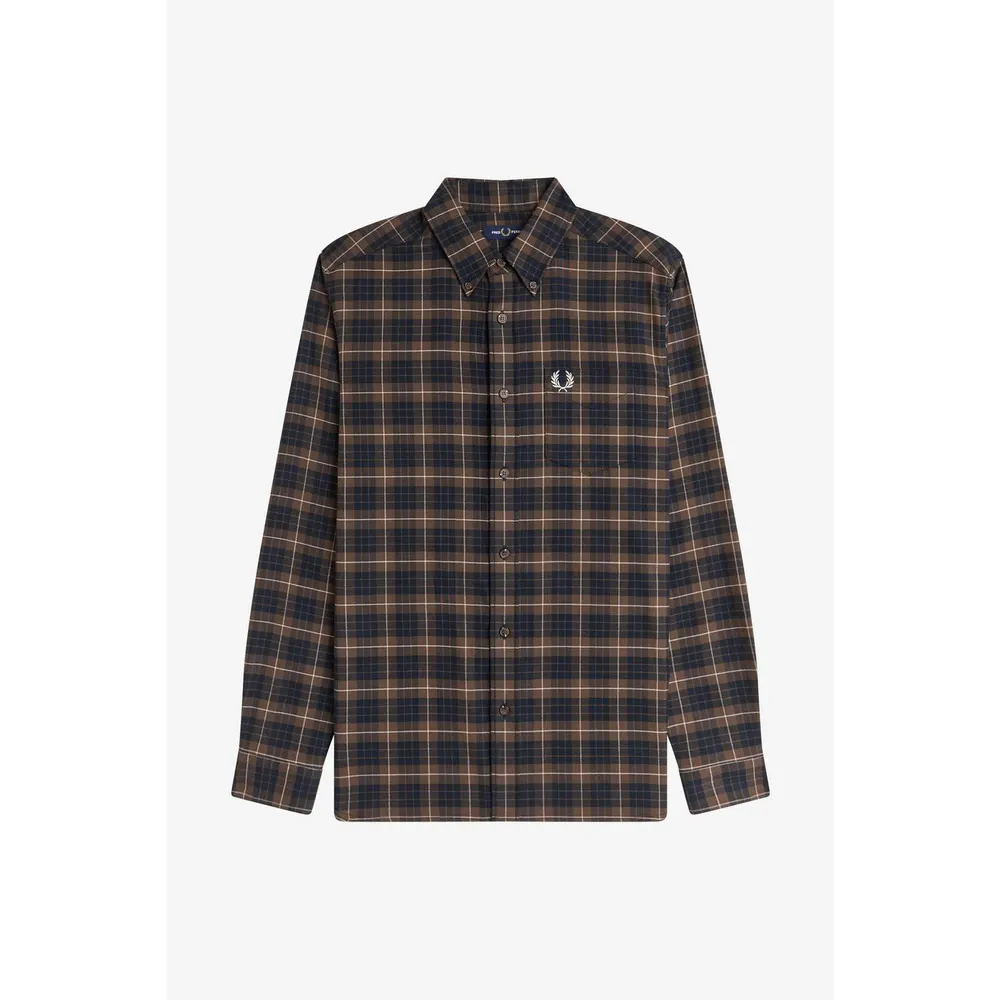 Fred Perry Men's Tartan Long Sleeve Shirt