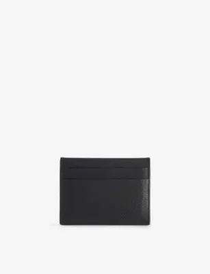BALENCIAGA Logo-Print Leather Credit Card Holder detail 3