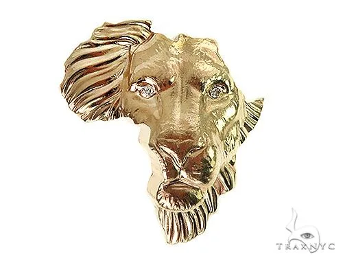 RINA - For Him FACTORY Custom Made African Lion Face Pendant 66302 in Rose Gold – Pendant