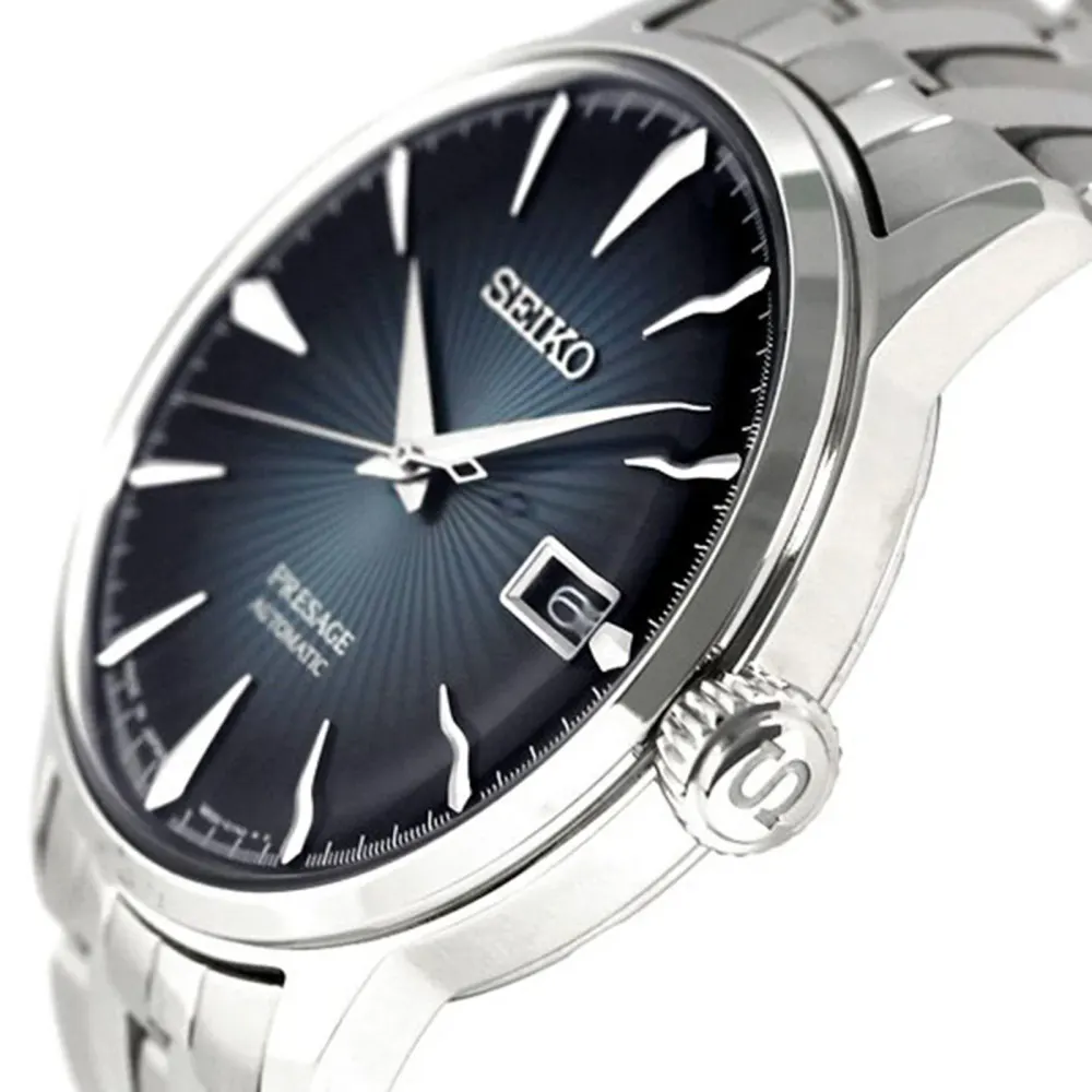 Seiko Presage Cocktail 40mm Mens Watch in Blue, additional product view 2