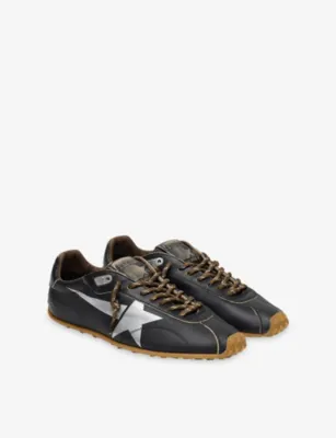 GOLDEN GOOSE Marathon Speed 55381 Leather Trainers - EUR 44 / 10 UK MEN in Dark Brown, additional product view 3