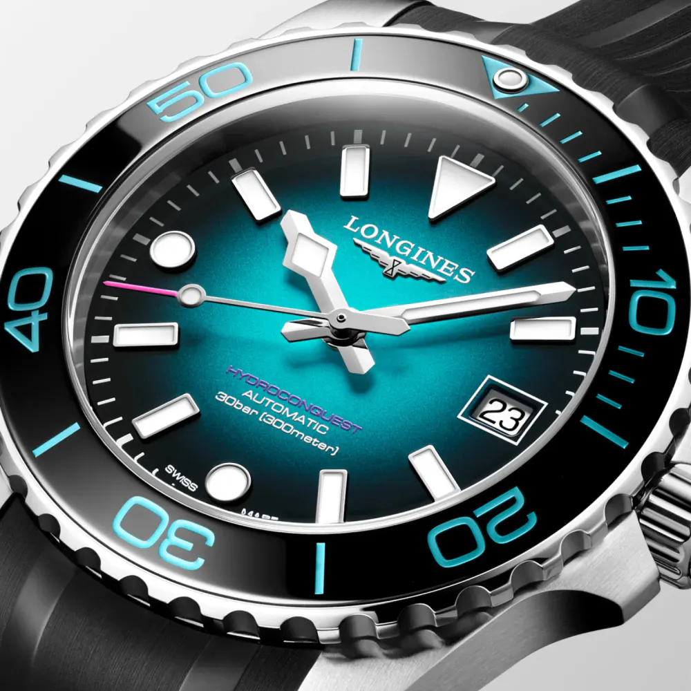 Longines HydroConquest 2026 CommonWealth Games Limited Edition 39mm Mens Watch Teal in Turquoise, additional product view 2