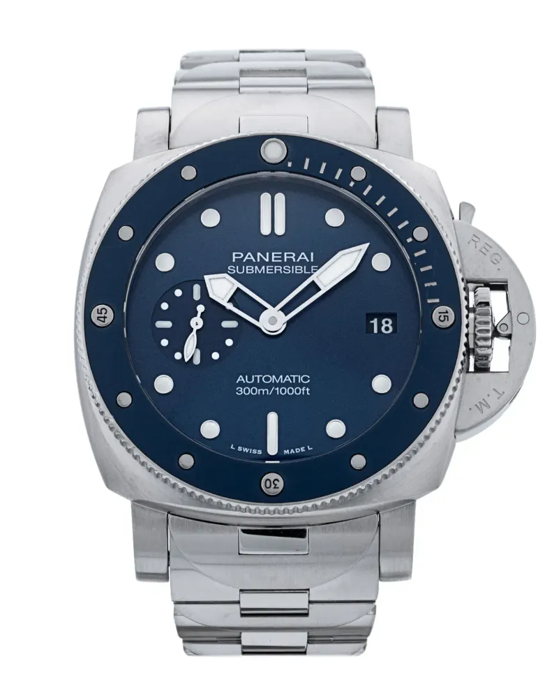Panerai Submersible PAM01068 — 2021 — Excellent in Blue – Pre-owned watches