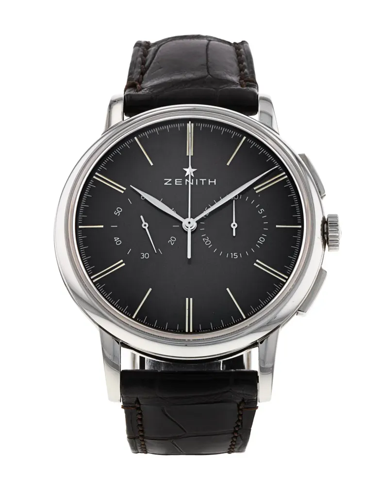 Zenith Elite 03.2270.4069/26.C493 — 2019 — Very good in Black Baton – Pre-owned watches