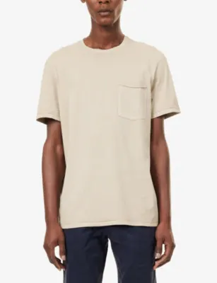 PAIGE Ramirez Patch-Pocket Cotton T-shirt detail 3
