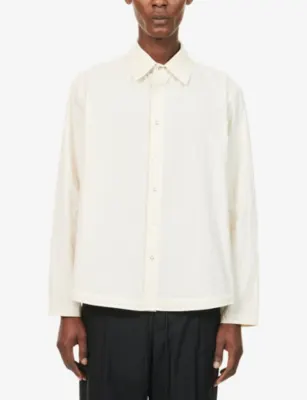 CRAIG GREEN Boxy-Fit Utility Cotton-Blend Shirt in ECRU, additional product view 3