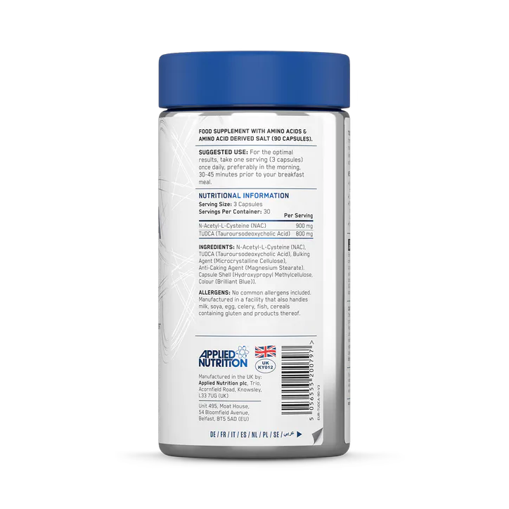 Applied Nutrition Tudca + Nac - 90 Capsules detail 2