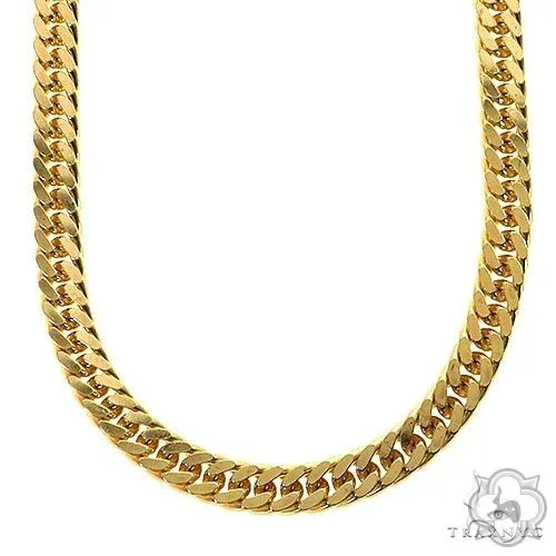 JALGAS - SKYLINE JEWELRY 14K Yellow Gold Solid Double Curb Chain 6.3mm 70284 in 22 Inches – Chain
