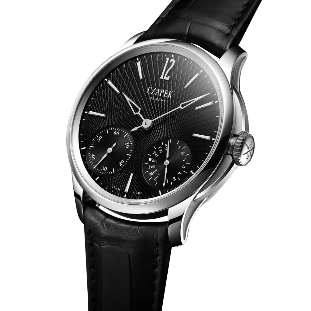 Czapek Quai Des Bergues NO 17 Double Soleil Tuxedo Black Limited Edition in Black, additional product view 2