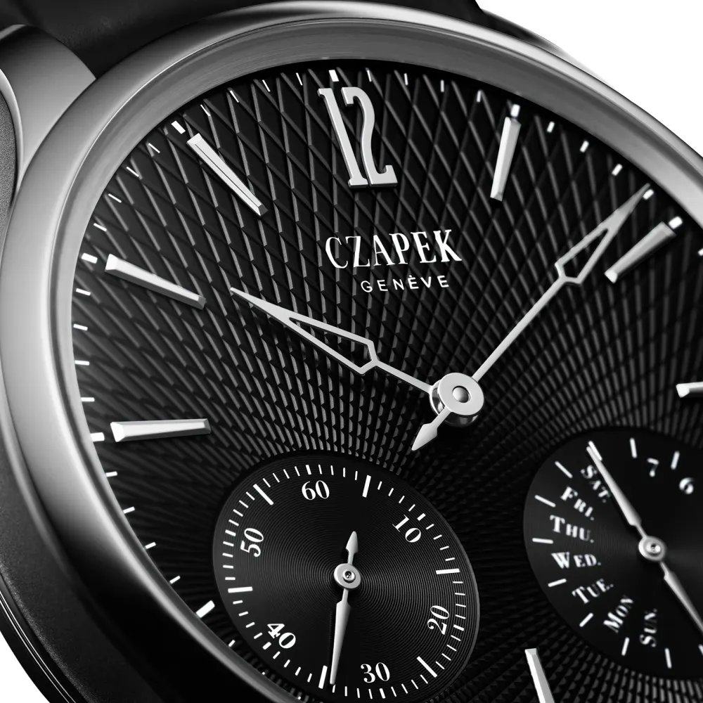 Czapek Quai Des Bergues NO 17 Double Soleil Tuxedo Black Limited Edition in Black, additional product view 3