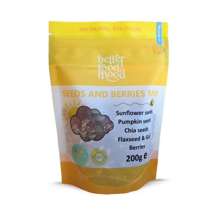 Better Food Mood Goji Berries & Mixed Seeds Breakfast Sprinkles Pumpkin Sunflower Seeds Mix Topper 200g