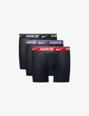 NIKE Dri-FIT Ultra Comfort Pack of Three Jersey Boxer Briefs