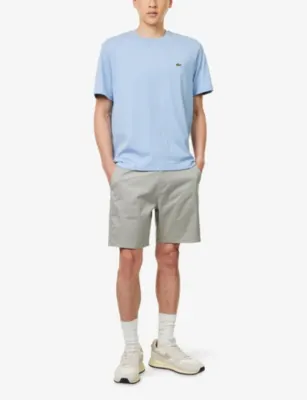 LACOSTE Embroidered-Emblem Crew-Neck Cotton T-Shirt detail 2