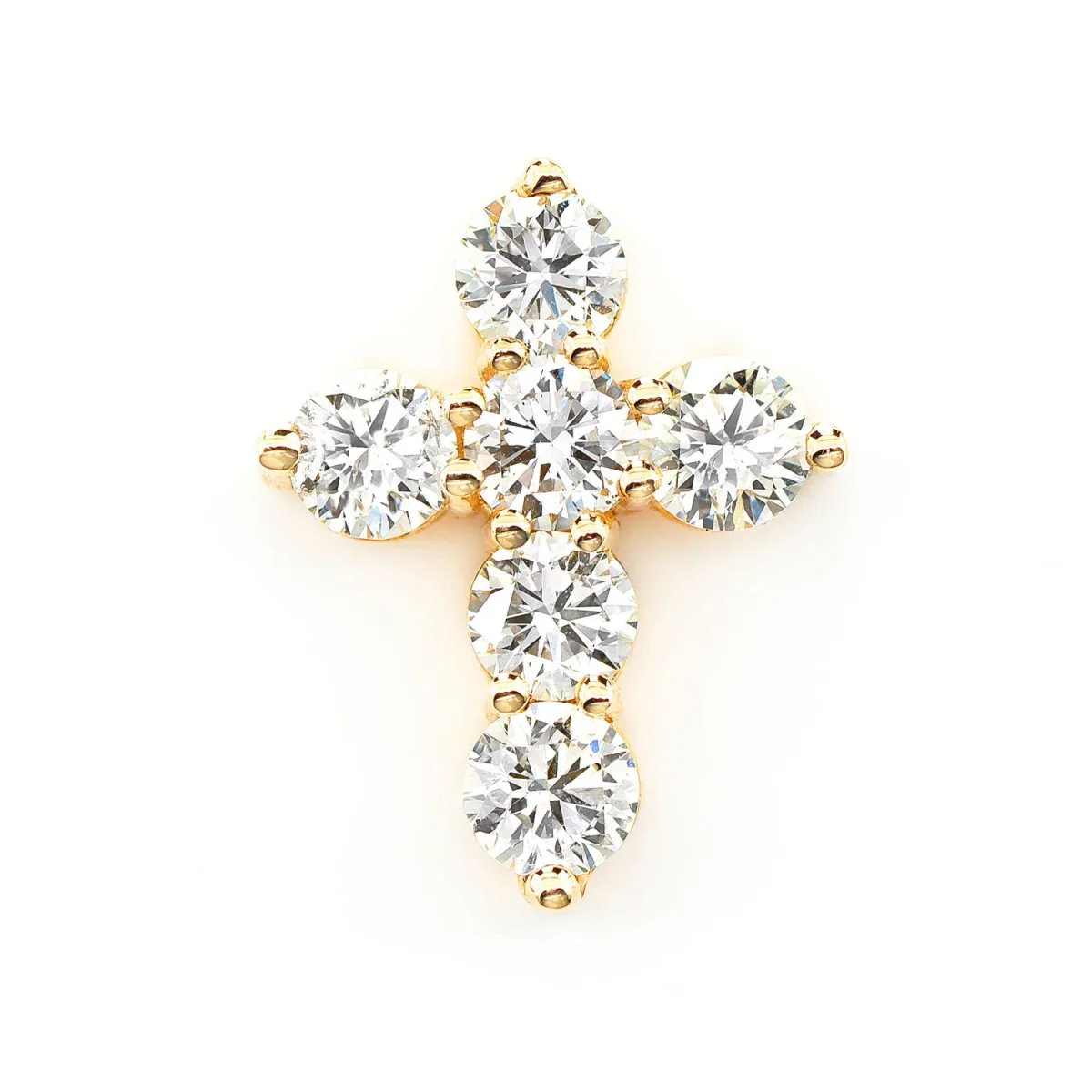 For Him Hidden Bail Cross Pendant in Rose Gold / Lab Grown Diamond – Pendant