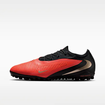Nike Phantom 6 Low Pro Turf Football Shoe - Bright Crimson/Bright Crimson/Black